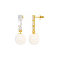 Classic Glowing Diamond Drop Earrings 18 KT / Yellow Gold