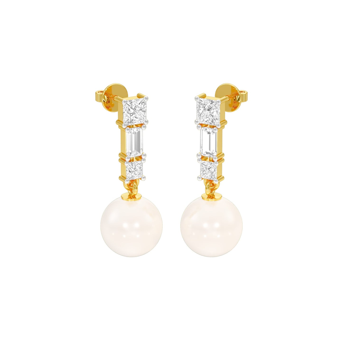 Classic Glowing Diamond Drop Earrings