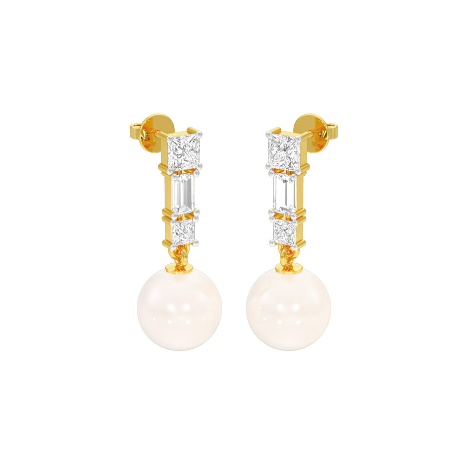 Classic Glowing Diamond Drop Earrings