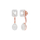 Crown Corners Diamond Stud Earrings 18 KT / Rose Gold