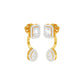 Crown Corners Diamond Stud Earrings 18 KT / Yellow Gold