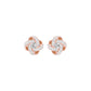 Untied Knots Diamond Stud Earrings 18 KT / Rose Gold