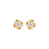 Untied Knots Diamond Stud Earrings 18 KT / Yellow Gold