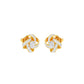 Untied Knots Diamond Stud Earrings 18 KT / Yellow Gold