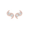 Spinlight Diamond Stud Earrings 18 KT / Rose Gold