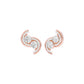 Spinlight Diamond Stud Earrings 18 KT / Rose Gold