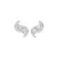 Spinlight Diamond Stud Earrings 18 KT / White Gold