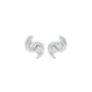 Spinlight Diamond Stud Earrings 18 KT / White Gold