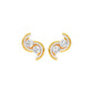 Spinlight Diamond Stud Earrings 18 KT / Yellow Gold