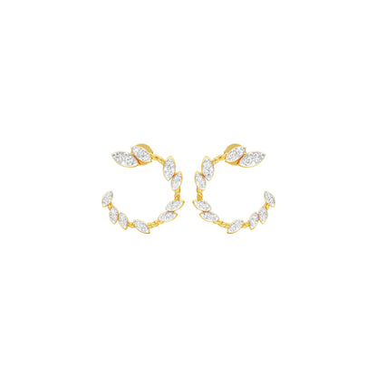 Petal Trail Diamond Stud Earrings 18 KT / Yellow Gold