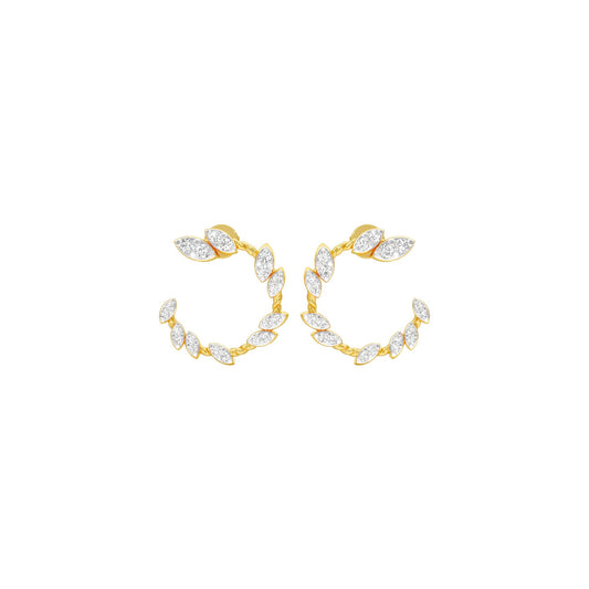 Petal Trail Diamond Stud Earrings 18 KT / Yellow Gold