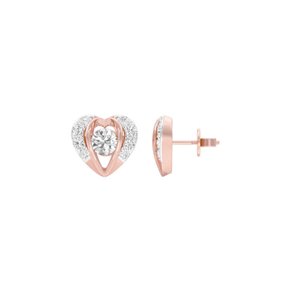 Mini Memento Diamond Stud Earrings 18 KT / Rose Gold
