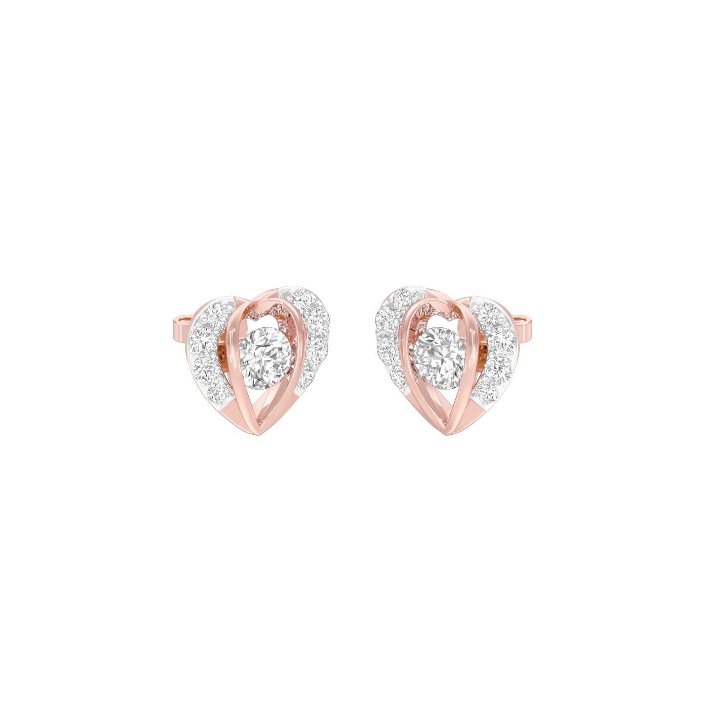 Mini Memento Diamond Stud Earrings 18 KT / Rose Gold