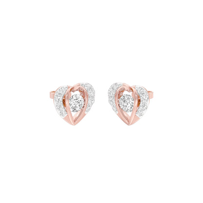 Mini Memento Diamond Stud Earrings 18 KT / Rose Gold