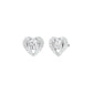 Mini Memento Diamond Stud Earrings 18 KT / White Gold