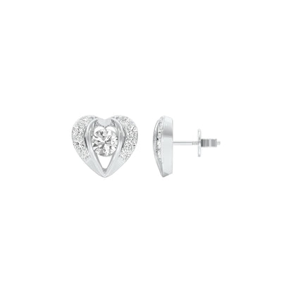 Mini Memento Diamond Stud Earrings 18 KT / White Gold