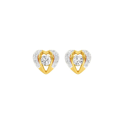 Mini Memento Diamond Stud Earrings 18 KT / Yellow Gold