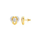 Mini Memento Diamond Stud Earrings 18 KT / Yellow Gold