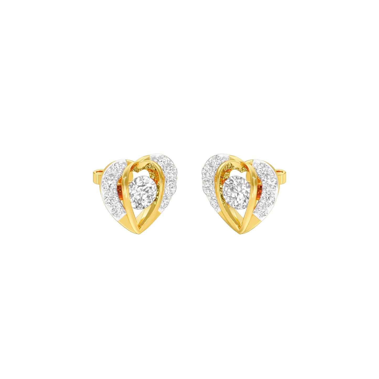 Mini Memento Diamond Stud Earrings 18 KT / Yellow Gold