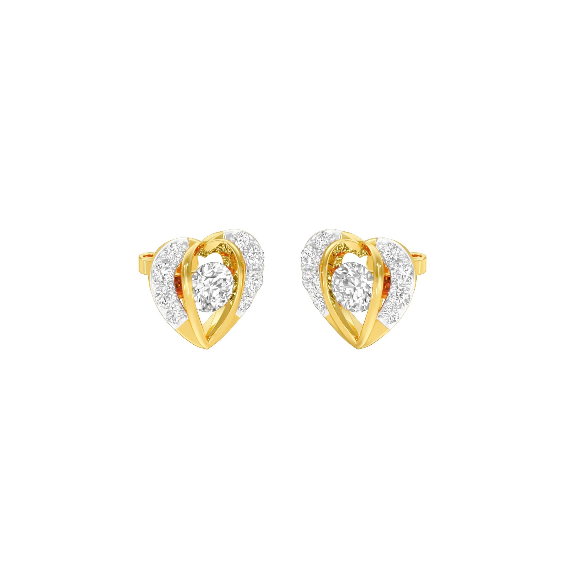 Mini Memento Diamond Stud Earrings 18 KT / Yellow Gold