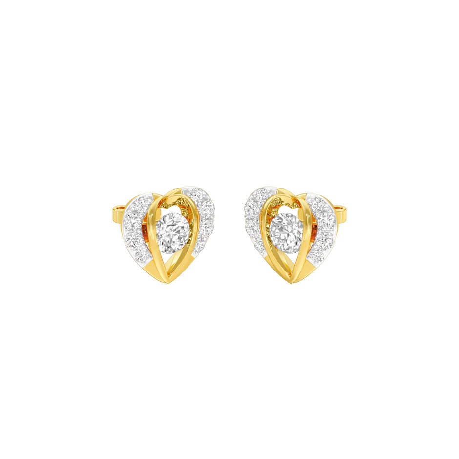 Mini Memento Diamond Stud Earrings 18 KT / Yellow Gold