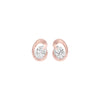 Twinkling Orbs Diamond Stud Earrings 18 KT / Rose Gold