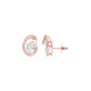 Twinkling Orbs Diamond Stud Earrings 18 KT / Rose Gold