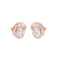 Twinkling Orbs Diamond Stud Earrings 18 KT / Rose Gold