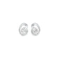Twinkling Orbs Diamond Stud Earrings 18 KT / White Gold