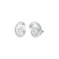 Twinkling Orbs Diamond Stud Earrings 18 KT / White Gold