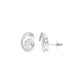 Twinkling Orbs Diamond Stud Earrings 18 KT / White Gold
