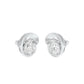 Twinkling Orbs Diamond Stud Earrings 18 KT / White Gold