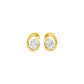 Twinkling Orbs Diamond Stud Earrings 18 KT / Yellow Gold