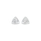 Prism Rolls Diamond Stud Earrings 18 KT / White Gold