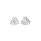 Prism Rolls Diamond Stud Earrings 18 KT / White Gold