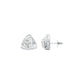 Prism Rolls Diamond Stud Earrings 18 KT / White Gold