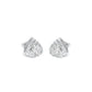 Prism Rolls Diamond Stud Earrings 18 KT / White Gold