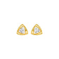 Prism Rolls Diamond Stud Earrings 18 KT / Yellow Gold