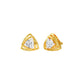 Prism Rolls Diamond Stud Earrings 18 KT / Yellow Gold