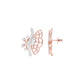 Flying Wings Diamond Stud Earrings 18 KT / Rose Gold