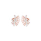 Flying Wings Diamond Stud Earrings 18 KT / Rose Gold