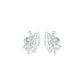 Flying Wings Diamond Stud Earrings 18 KT / White Gold