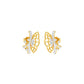 Flying Wings Diamond Stud Earrings 18 KT / Yellow Gold
