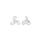 Bloom Luxe Diamond Stud Earrings 18 KT / White Gold