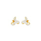 Bloom Luxe Diamond Stud Earrings 18 KT / Yellow Gold