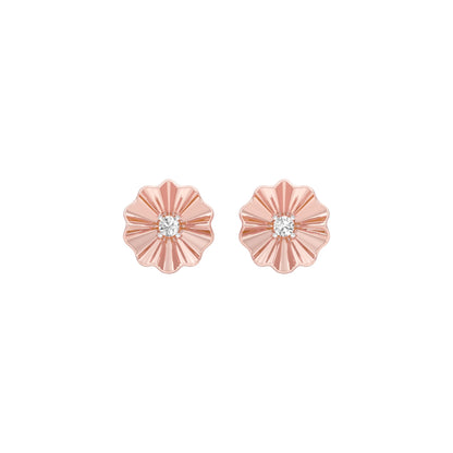 Sunflare Diamond Stud Earrings 18 KT / Rose Gold