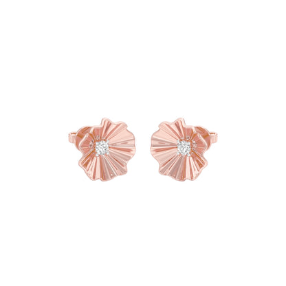 Sunflare Diamond Stud Earrings 18 KT / Rose Gold