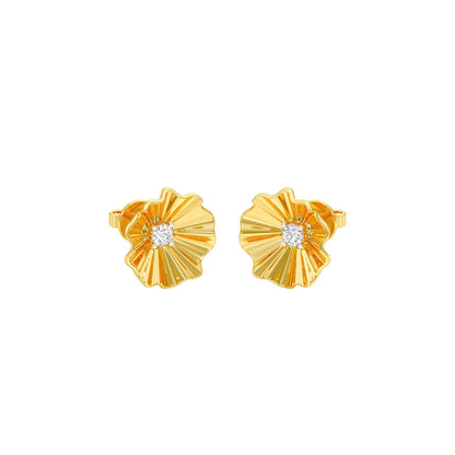 Sunflare Diamond Stud Earrings 18 KT / Yellow Gold