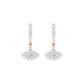 Prism Trail Diamond Drop Earrings 18 KT / Rose Gold