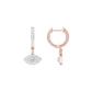Prism Trail Diamond Drop Earrings 18 KT / Rose Gold